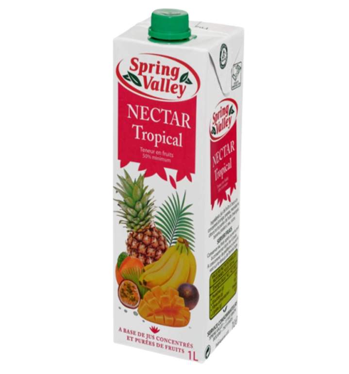 Des boissons et jus de fruits Spring Valley